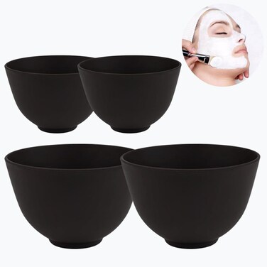 6 Piece Silicone Mixing Bowl Set, 3.93-Inch Microwaveable Silicone Bowls, Facial Bowls for Aestheticians, for Facial Masks, Mud Masks and Other Skin Care Products