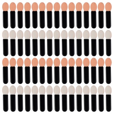 RP Remarkable Power, 100 Pack Disposable Dual Sided Eye Shadow Sponge Eye Shadow Brushes for Lady Women