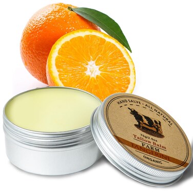 Tallow Balm, Beef Tallow Balm Grass Fed Beef Tallow for Skin, Beef Tallow 100% for Skin Full Body Moisturizer (70g)