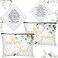Sadnyy 4 Pcs Mother of the Groom Gifts from Bride Mother of Bride Cosmetic Bag Wedding Handkerchief for Wedding Mom in Law(Leaves)