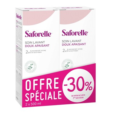 Saforelle Gentle Cleansing Care 2X500ml