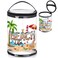 Beach Gifts Heavy Duty Clear Lotion Toiletry Bags for Travel Makeup Bag Cylinder Waterproof Portable Trip Bag Sunscreen Cosmetic Pouch with Handle Zipper(Beach Life)