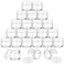 SATINIOR 36 Pieces Plastic Jars with Lids Round Clear Container Leak Proof Airtight Cosmetic Small Empty Jars for Lotions Ointments Travel Toiletries Creams Make up Storage(1.5 oz,White)