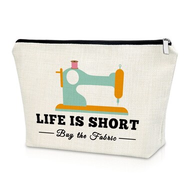 Sewing Gift for Women Seamstress Gifts Makeup Bag Sewing Lover Gifts for Friend Birthday Gifts for Seamstress Cosmetic Bag Christmas Thanksgiving Gifts for Her Cosmetic Travel Pouch