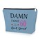 60th Birthday Gifts for Wife Blue Makeup Bag 60 Year Old Woman Birthday Gift Ideas Born in 1964 Gifts Cosmetic Bag Sister in Law Turning 60 Years Old Funny Sixty Birthday Gifts Travel Pouch