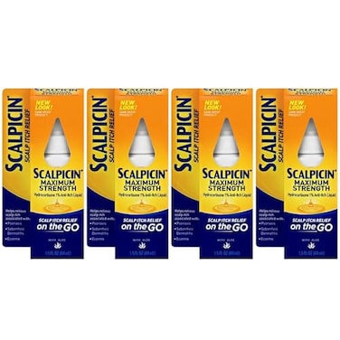 Scalpicin Max Strength Scalp Itch Treatment, 1.5 Ounce (Pack of 4)