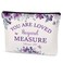 Purple Makeup Bag - Christian Bible Gifts, Travel Cosmetic Bag, Church Bag