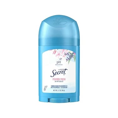 Secret Wide Solid Antiperspirant &amp; Deodorant, Powder Fresh - 1.7 Oz 6-Pack