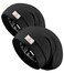 2pcs Silk Satin Bonnet Hair Wrap for Sleeping, Adjustable Strap Curly Natural Hair Night Caps for Women Men(Black&amp;Black)