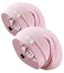 2pcs Silk Satin Bonnet Hair Wrap for Sleeping, Adjustable Strap Curly Natural Hair Night Caps for Women Men(Pink&amp;Pink)