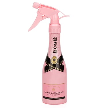 Segbeauty Adjustable Spray Bottle, 9.8oz Champagne Design Plastic Plant Mister with Fine Mist to Stream Settings, 280ml Empty Refillable Handle Rose Pink Sprayer for Home Cleaning Hair Salon