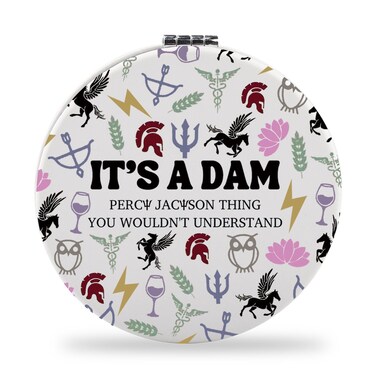 SEIRAA Camp Half Blood Pocket Mirror It's a Dam Percy Thing You Wouldn't Understand Heroes of Olympus Gifts PJO Merch (A Dam)