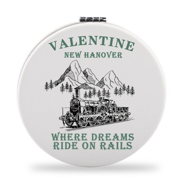 SEIRAA RDR2 Pocket Mirror New Hanover Gifts Arthur Morgan Gifts RDR2 Makeup Mirror Town of Valentine Gifts RDR2 Merch (Valentine)