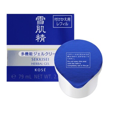 SEKKISEI Herbal Gel REFILL Pod, Multi-Purpose 6-in-1 Benefits Hydrating Gel Moisturizer &amp; Mask, 2.8 Ounce