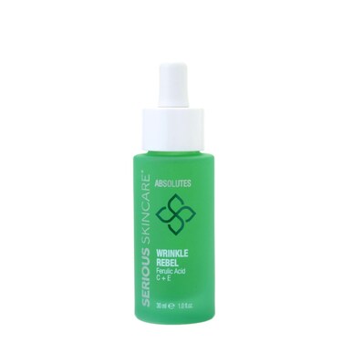 Serious Skincare - Vitamin C, E and Bakuchiol Wrinkle Rebel Anti-Aging Facial Serum - For Fine Lines, Wrinkles and Dark Spots - Even Skin Tone - Brighter Complexion - 1 Fl. Oz.