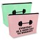 Fitness Lover Gift Makeup Bag Fitness Trainer Gift Fitness Instructor Gift Bodybuilding Gift Workout Gift for Women Inspirational Gift for Women Christmas Birthday Gift 2PCS Travel Cosmetic Pouch