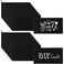 Shappy 40 Pieces Canvas Pencil Pouch Zipper Makeup Cosmetic Bags Case Blank Craft DIY Bags Multipurpose Toiletry Stationary Storage Bag for Women Travel(Black)