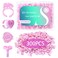 Lash Glue Rings 300pcs Glue Rings for Eyelash Extensions Disposable Lash Glue Holder Heart Shaped Lash Rings for Eyelash Extension Supplies with Storage Box