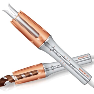 SHEGLAM Automatic Curling Iron 1 inch with 3 Temperatures Fast Heating, 2-Way Rotation, Automatic Shut-Off, Anti-Scald, Anti-Tangle Rotating for Hair Styling