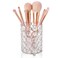 ShellKingdom Makeup Brush Holder, Clear Crystal Diamond Cosmetic Brush Storage Organizer Holder, Candle Holder for Wedding Christmas Birthdays Gifts Home Office Decor Dresser