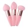 SHERCHPRY 3Pcs Makeup with Handle, Makeup Sponge Blender, Cosmetics Egg Puff Brush, Sponge Pens for Makeup Use Makeup Tools, Foundation Sponge