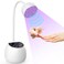UV LED Nail Lamp Cordless 36W Mini UV Light for Gel X Nails Tips Rechargeable Nail Dryers with Smart Sensor &amp; 4 Timers Portable Flash Cure Nail Light Fast Curing Rotatable Gooseneck Gel Polish Lamp