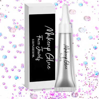 Face Makeup Glue Gum Spirit Adhesive Cosmetic Glue Rhinestones Face Glue for Body Skin Eye Glitter Fake Hair Wig Mustache SFX Cosplay