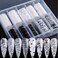 SILPECWEE 10 Rolls Lace Nail Foil for Long Acrylic Nails Black White Flower Nail Transfer Foil Starry Sky Holographic Nail Art Foil Decals Fingernail Manicure Design for Women DIY Decoration