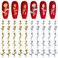 SILPECWEE 70pcs Rose Nail Charms 3D Charms for Nails Gold Silver Nail Flower Nail Jewels Nail Studs Nail Art Charms for Acrylic Nails Decoration DIY Nail Design Manicure Craft Jewelry Making