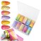 SILPECWEE 10 Sheets Designer Foil Nail Art Mermaid Scale Holography Nail Foils Transfer Stickers Starry Sky Star Nail Wraps Manicure DIY Accessories