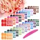SILPECWEE 20 Sheets Toenail Polish Strips for Women Solid Color Toenail Stickers Full Nail Wraps Gel Nail Strips Self Adhesive Toes Nail Stickers for Nail Art Manicure with Nail File