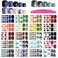 SILPECWEE 440 Tips 20 Sheets Full Wraps Toenails Stickers Marbling Print Self-Adhesive Nail Polish Strips Full Nail Wraps with Nail File