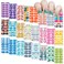 SILPECWEE 24 Sheets Nail Polish Stickers Full Nail Wraps Ombre Nails Design Gradient Color Gel Nail Strips Self Adhesive Nail Polish Strips Fingernail Sticker Nails for Women with Nail File