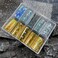 SILPECWEE 10 Rolls Aurora Metallic Nail Foil Gold Silver Nail Transfer Foil Nail Stickers Holographic Glass Paper Nail Art Foil Decals Fingernail Manicure Design for Women DIY Decoration
