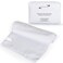 Large Microfiber Hair Towel Wrap for Women (27x40 Inches). Anti Frizz Rectangle Drying Towel with Elastic Band for Long, Curly, and Thick Hair. Includes Reusable Carry Bag (Bright White)