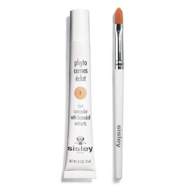 Sisley Paris Phyto-Cernes Eclat, No. 2-15 mL - Eye Concealer - Tinted Anti-Dark Circles Product - Instantly Masks Dark Circles &amp; Targets Puffiness - Natural, Long-Wear Finish - Includes Brush