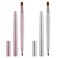 2 Pack Retractable Lip Brush for Lipstick, Double-Ended Lip Makeup Brushes Retractable with Cap Lip Gloss Lipstick Brush Applicator Travel