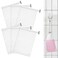 6 PCS Exfoliating Mesh Soap Pouch Soft Soap Bag with Drawstring for Shower Double Layer Thicken Foam Net Bubble Foam Net Soap Sack Saver Pouch, White