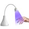 LED UV Nail Lamp, Mini UV Light for Gel Nails Flash Curing, 18W Rechargeable LED Nail Light Nail Dryer with 60s Timers, Fast Curing Gooseneck UV lamp for Gel Nails for Home Nail DIY Manicure
