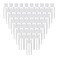 50 Pack 1.7oz Plastic Empty Hand Sanitizer Bottles Mini Hand Sanitizer Bottles Empty Travel Size Bottles Bulk with Flip Cap, Refillable Container for Cosmetic Shampoo Birthday Wedding (50-WHITE CAP)