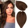 S-noilite Hair Topper, Women's Real Human Hair, Upgrade Lace Base, Medium Brown, 10 Inch #04, Topper Hair Pieces, Hair Loss Cover, No Bangs