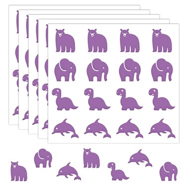 80 Pcs UV Stickers for Sunscreen, Sunscreen Stickers Reapply Reminder Know When to re-Apply Sunscreen, UV Detection Stickers Waterproof, Sunny UV Patches Reminder, SPF UV Spots for Kids (Animal Style)