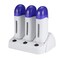 3 Types Portable Wax Roller Warmer for Women's Hair Removal, Roll on Home and Salon Waxing Machine with Cartridges (06#)