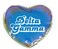 Sorority Shop Delta Gamma Heart Shaped Makeup Bag