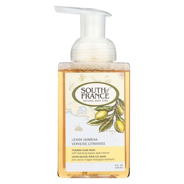 South Of France Foaming Hand Wash Lemon Verbena With Hydrating Organic Agave Nectarc 8 Oz