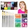 15 Color Face Paint Kit, Professional Face Painting Kit SFX Makeup Palette, Water Activated Body Paint for Cosplay Halloween Party for Kids and Adults Safe Non Toxic with 12 Pcs Brush &amp; Stencils Matte