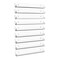 Nail Polish Shelf Wall 15 Inch Acrylic Clear Rack Sunglass Organizer Multi-Purpose Floating Shelves for Beauty Salons Retailer Dressing Room (9 PCs)