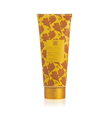SPA CEYLON True Turmeric Vitamin C Glow Facial Cleansing Foam   For All Skin Types   Acne Prone and Dark Spots   Vitamin C   Foaming Facial Cleanser
