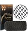 African Net Sponge Authentic, African Exfoliating Sponge Real African Net Black Owned, African Bath Sponge Back Scrubber, Body Exfoliator Shower Bath Accessories (Black)