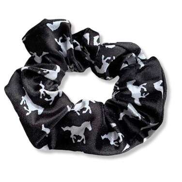 Horse Scrunchie, Horses Hair Accessories, Premium Velvet No Crease Horse Hair Elastics, Gift for Equestrian